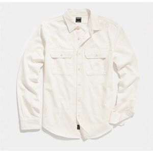 Todd Snyder Cream/Ecru/off-white overshirt with chest pockets size medium NWOT